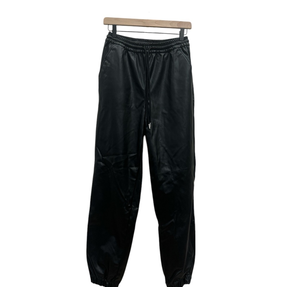 H&M Women’s Faux Leather Jogger Pants